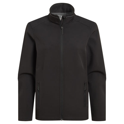 Black - Front - Craghoppers Expert Womens-Ladies Basecamp ll Soft Shell Jacket
