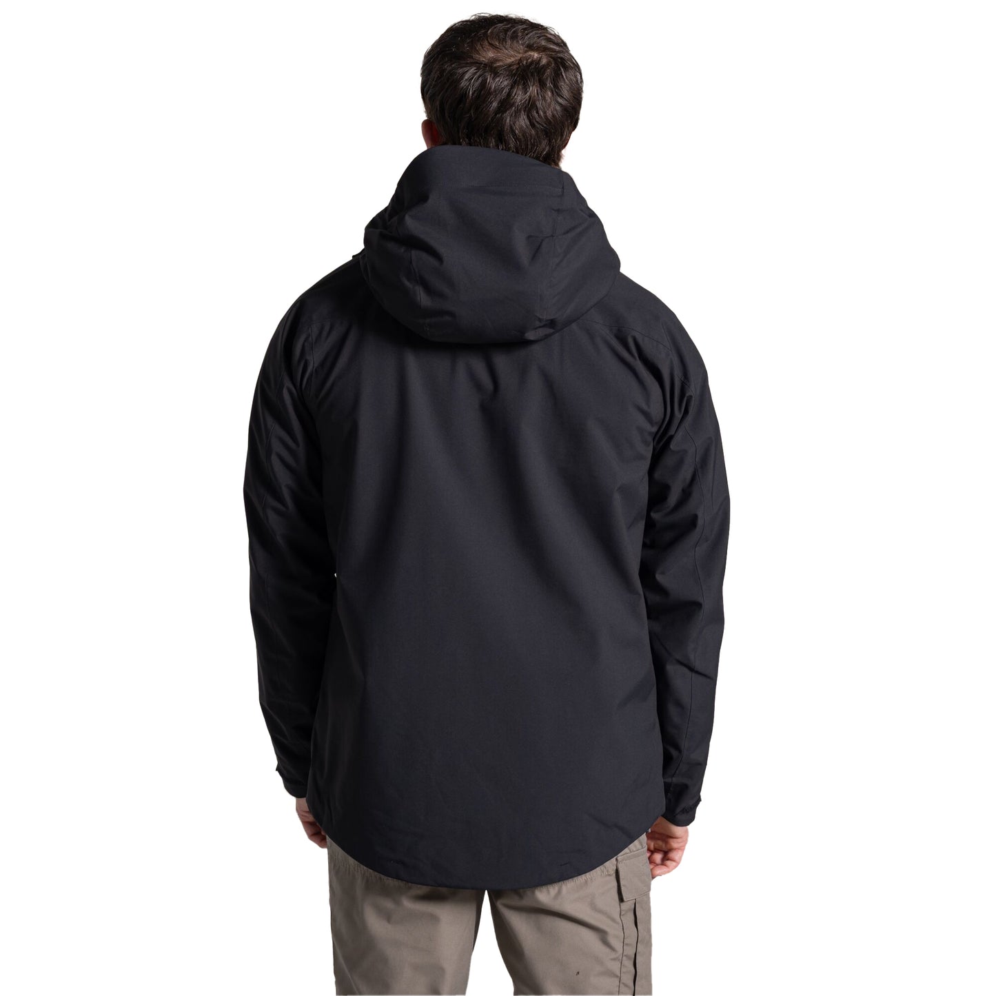 Black - Back - Craghoppers Expert Mens Basecamp 3 in 1 Jacket