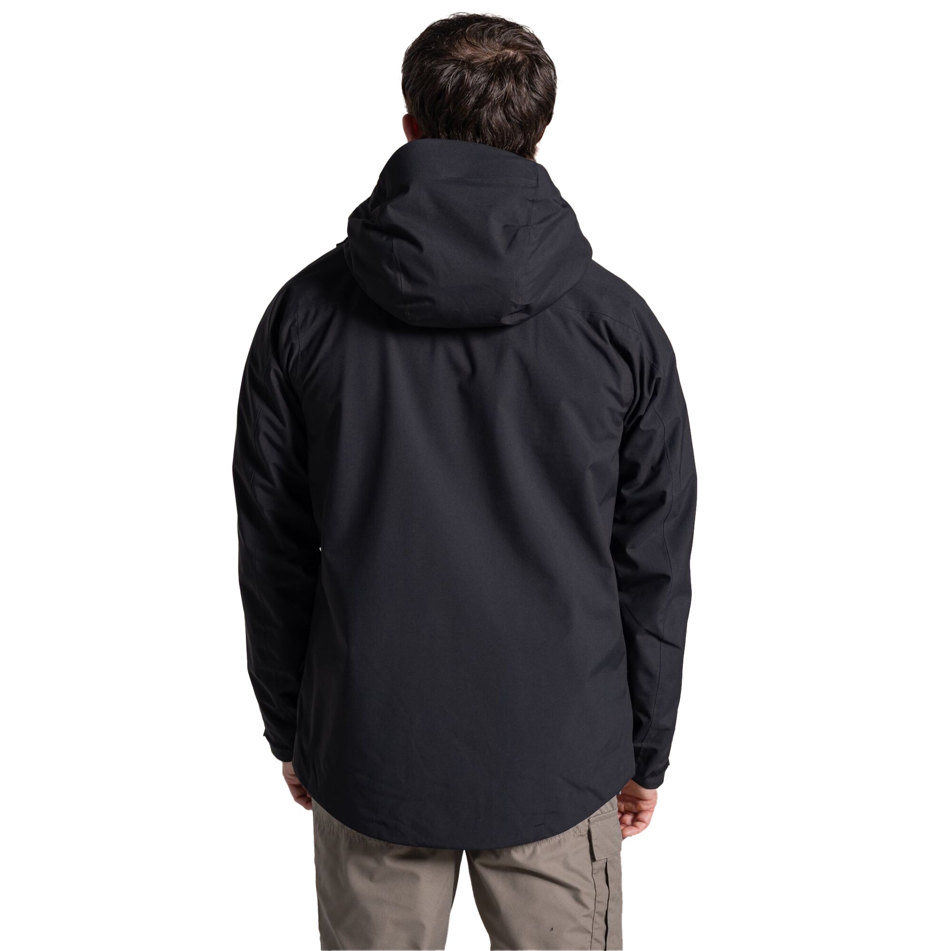 Black - Back - Craghoppers Expert Mens Basecamp 3 in 1 Jacket