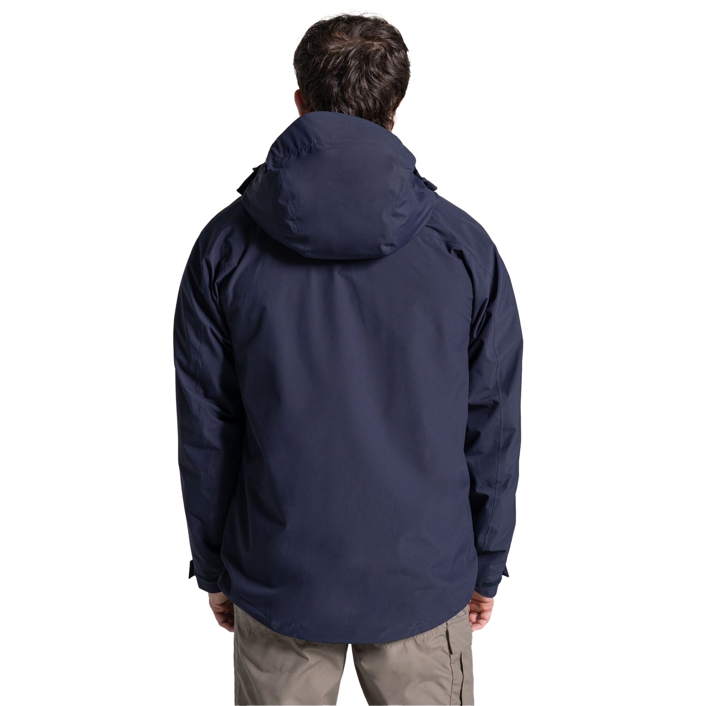 Navy - Back - Craghoppers Expert Mens Basecamp 3 in 1 Jacket