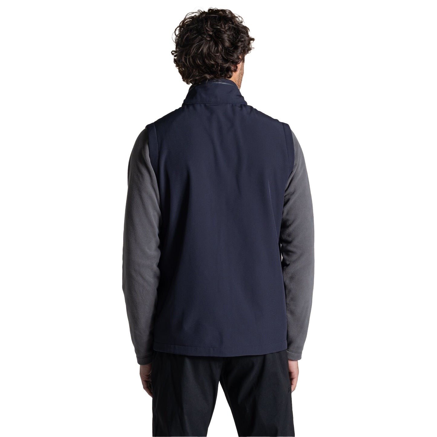 Navy - Back - Craghoppers Expert Mens Basecamp ll Softshell Body Warmer