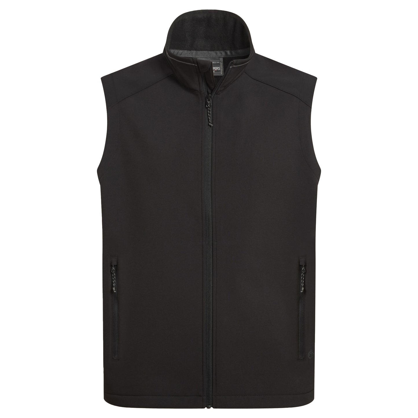 Black - Front - Craghoppers Expert Mens Basecamp ll Softshell Body Warmer