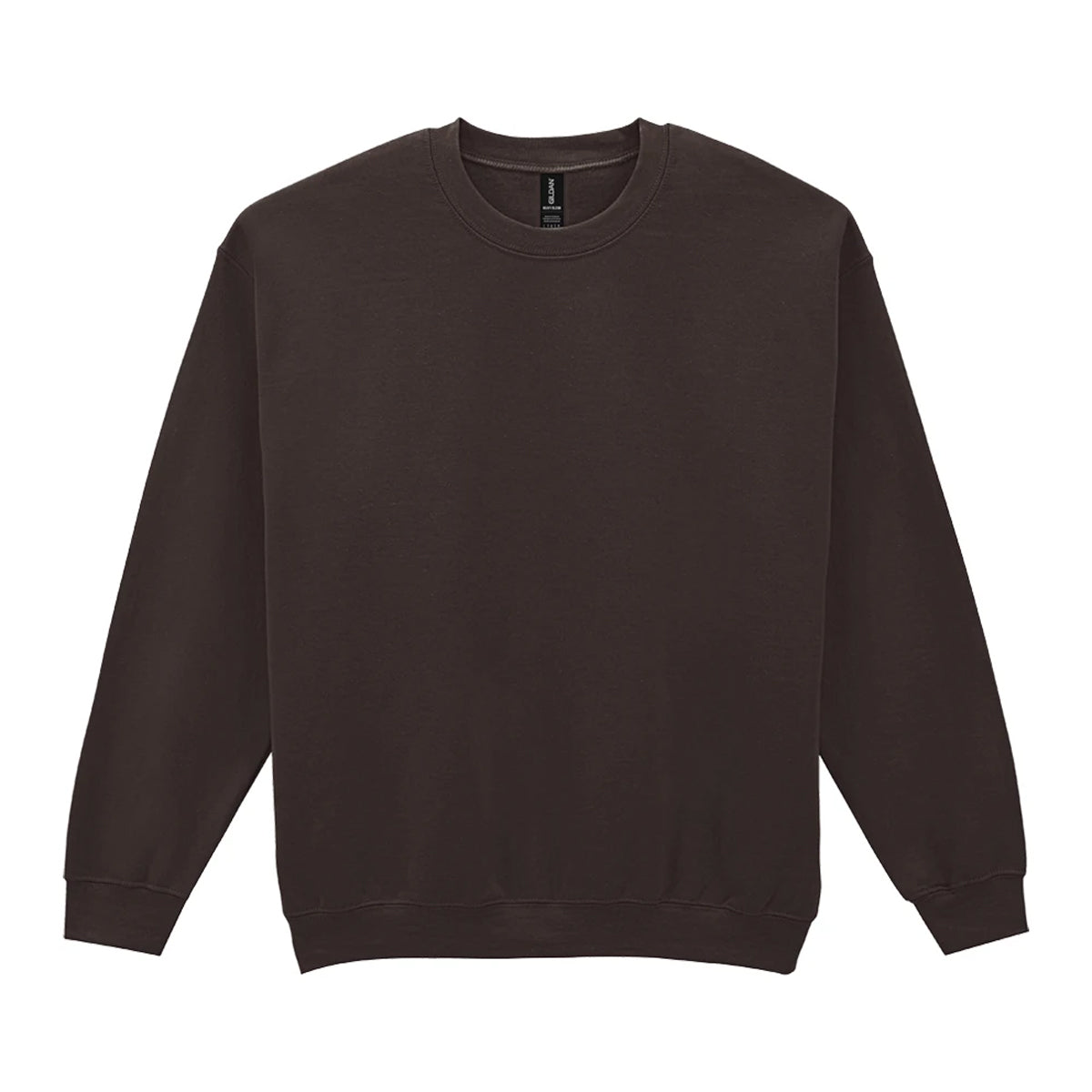 Dark Chocolate - Front - Gildan Womens-Ladies Heavy Blend Sweatshirt