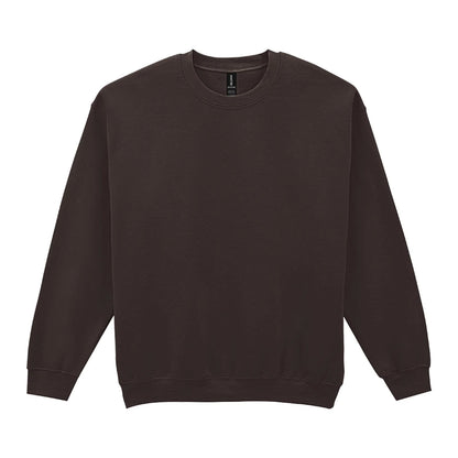 Dark Chocolate - Front - Gildan Womens-Ladies Heavy Blend Sweatshirt