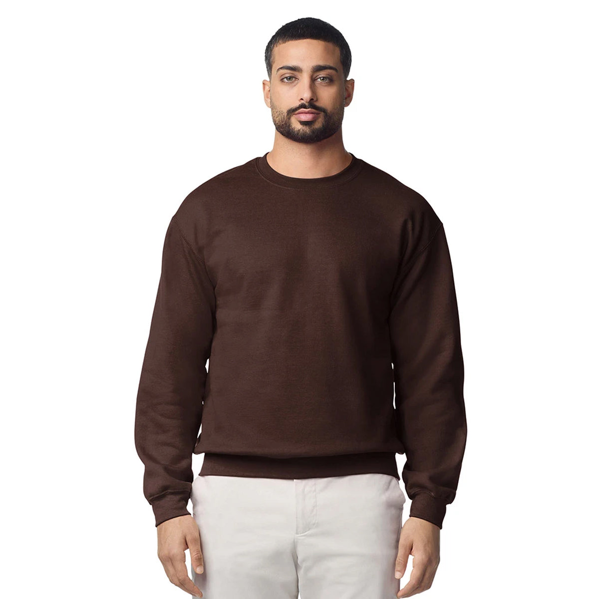 Dark Chocolate - Lifestyle - Gildan Womens-Ladies Heavy Blend Sweatshirt