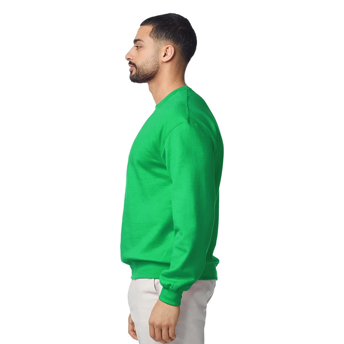 Irish Green - Side - Gildan Womens-Ladies Heavy Blend Sweatshirt