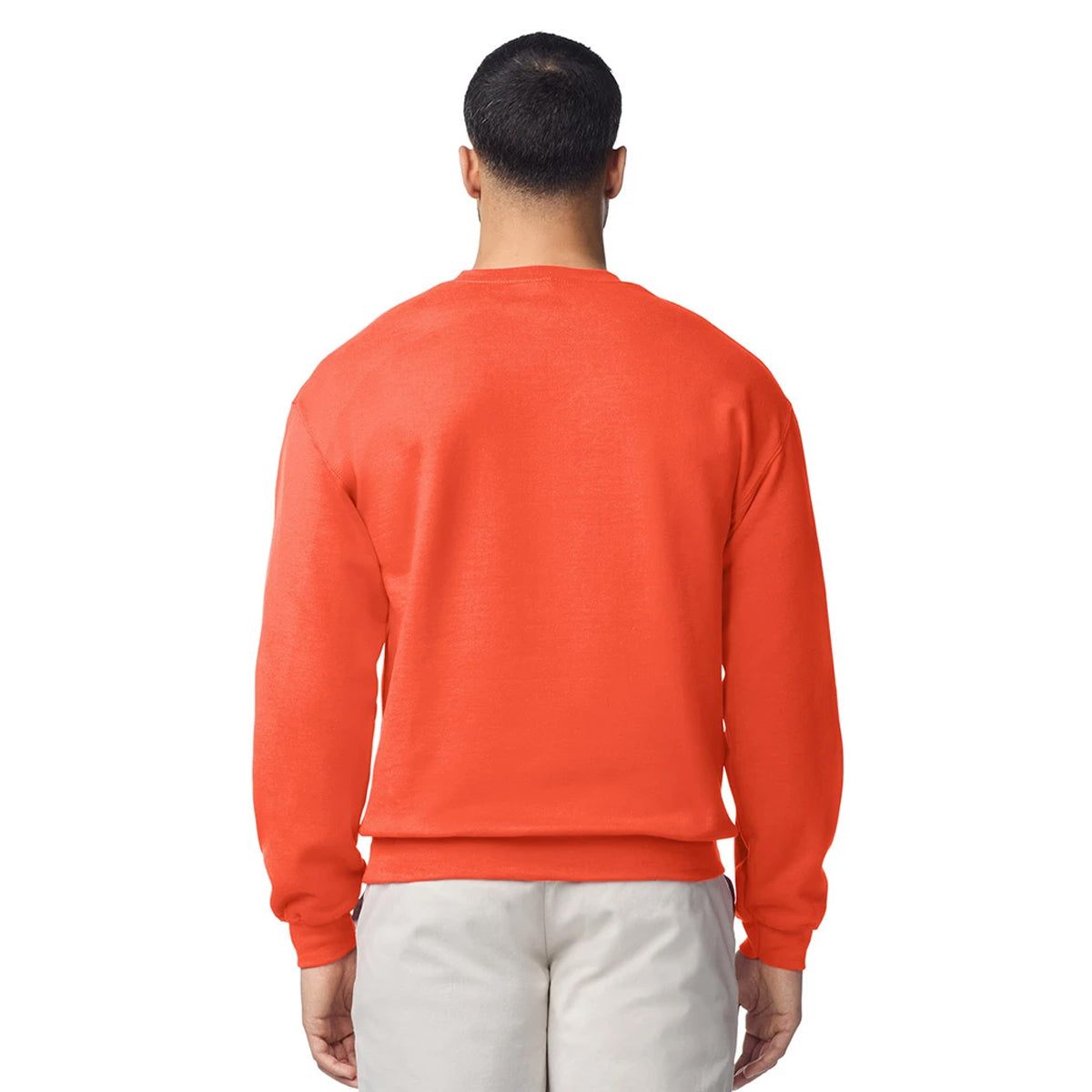 Orange - Back - Gildan Womens-Ladies Heavy Blend Sweatshirt