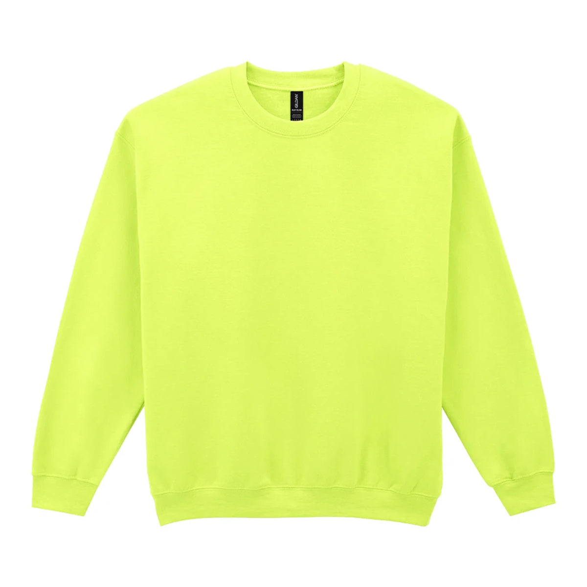 Safety Green - Front - Gildan Womens-Ladies Heavy Blend Sweatshirt