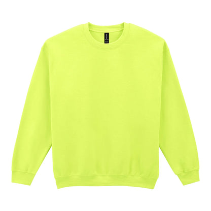 Safety Green - Front - Gildan Womens-Ladies Heavy Blend Sweatshirt