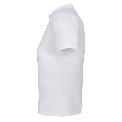 White - Side - SOLS Womens-Ladies Lilia Low Cropped T-Shirt