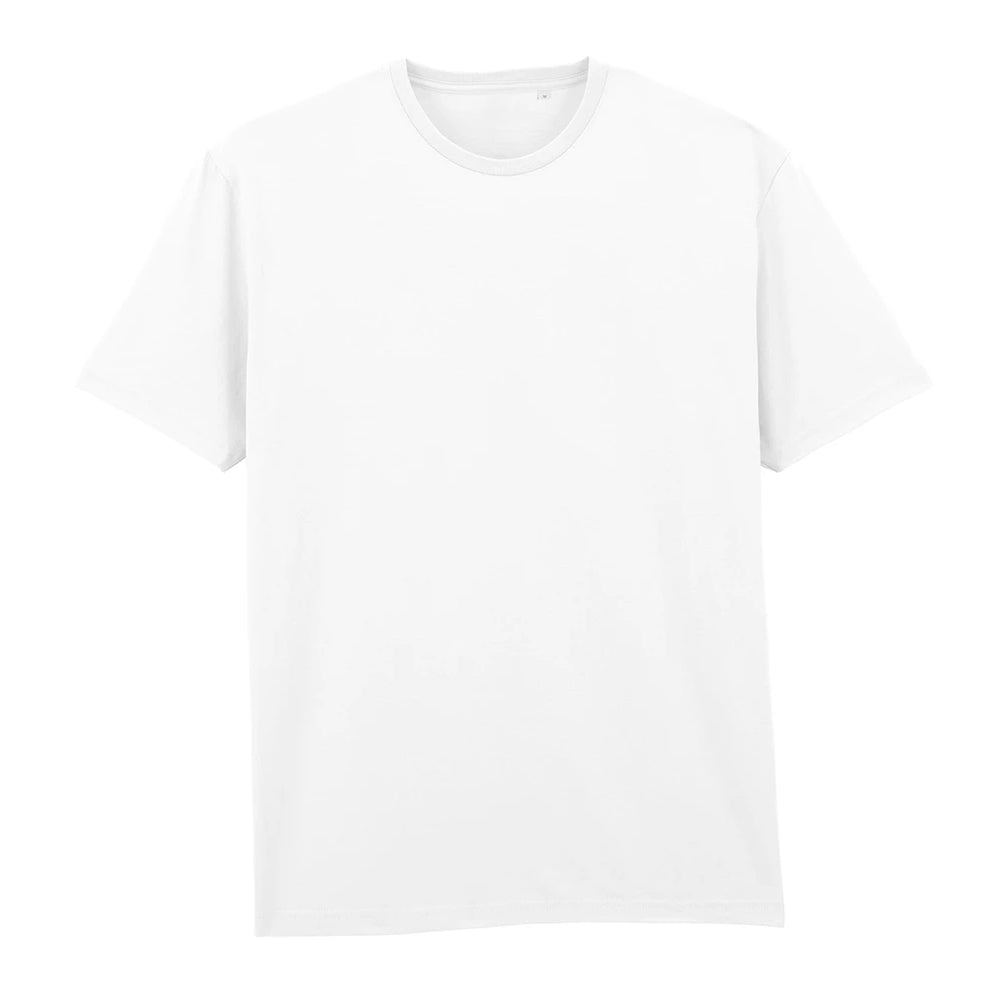 White - Front - Gildan Mens Cotton Label T-Shirt