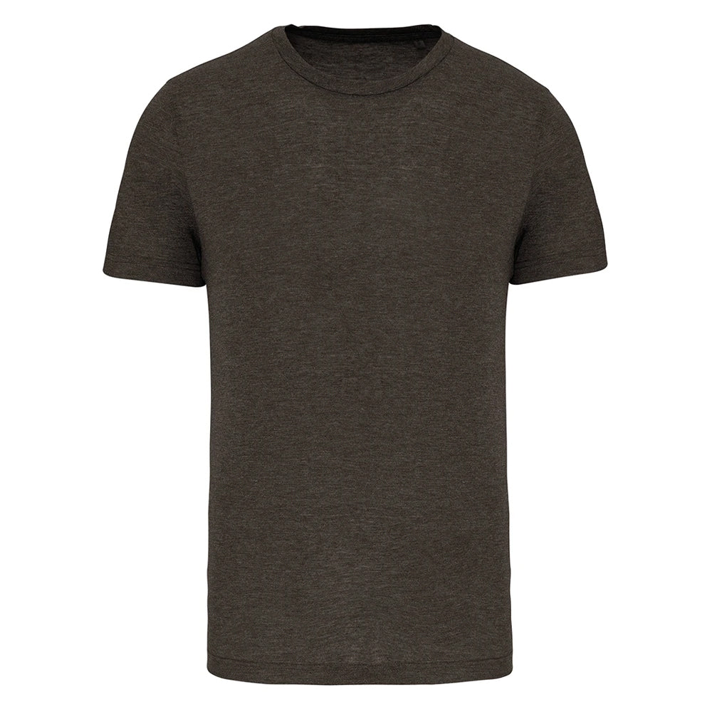Dark Khaki Heather - Front - Proact Mens Triblend Sports T-Shirt