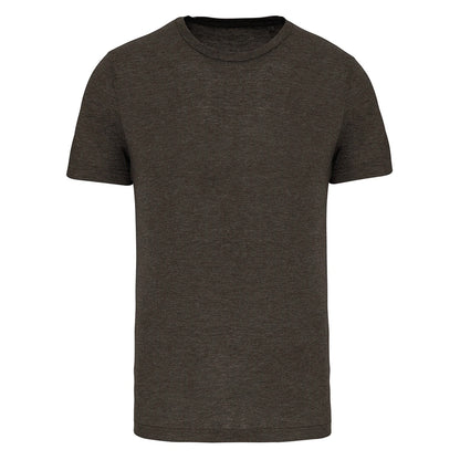 Dark Khaki Heather - Front - Proact Mens Triblend Sports T-Shirt