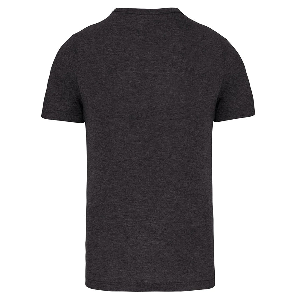 Dark Grey Heather - Back - Proact Mens Triblend Sports T-Shirt