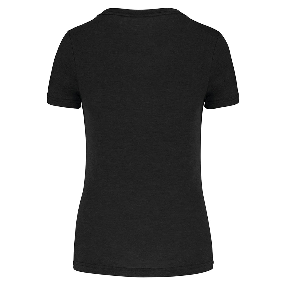 Black - Back - Proact Womens-Ladies Triblend Sports T-Shirt