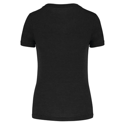 Black - Back - Proact Womens-Ladies Triblend Sports T-Shirt