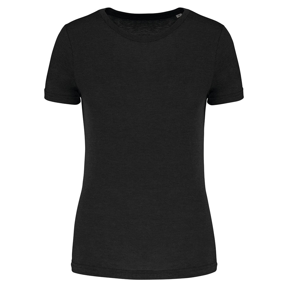 Black - Front - Proact Womens-Ladies Triblend Sports T-Shirt