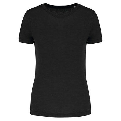 Black - Front - Proact Womens-Ladies Triblend Sports T-Shirt