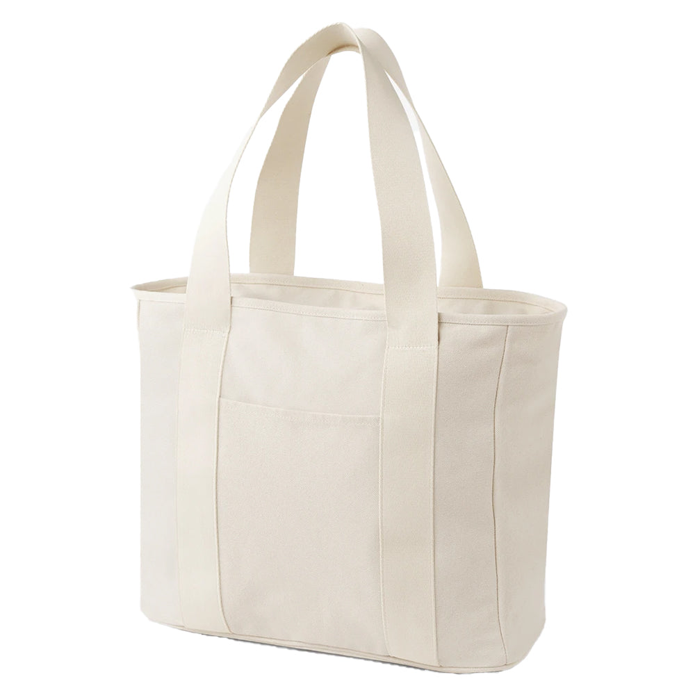 Natural - Back - Bagbase Edit Canvas Tote Bag