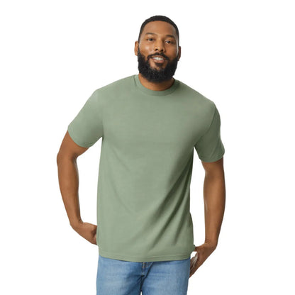 Sage - Side - Gildan Mens Softstyle Midweight T-Shirt