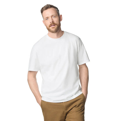 White - Side - Gildan Mens Softstyle Midweight T-Shirt