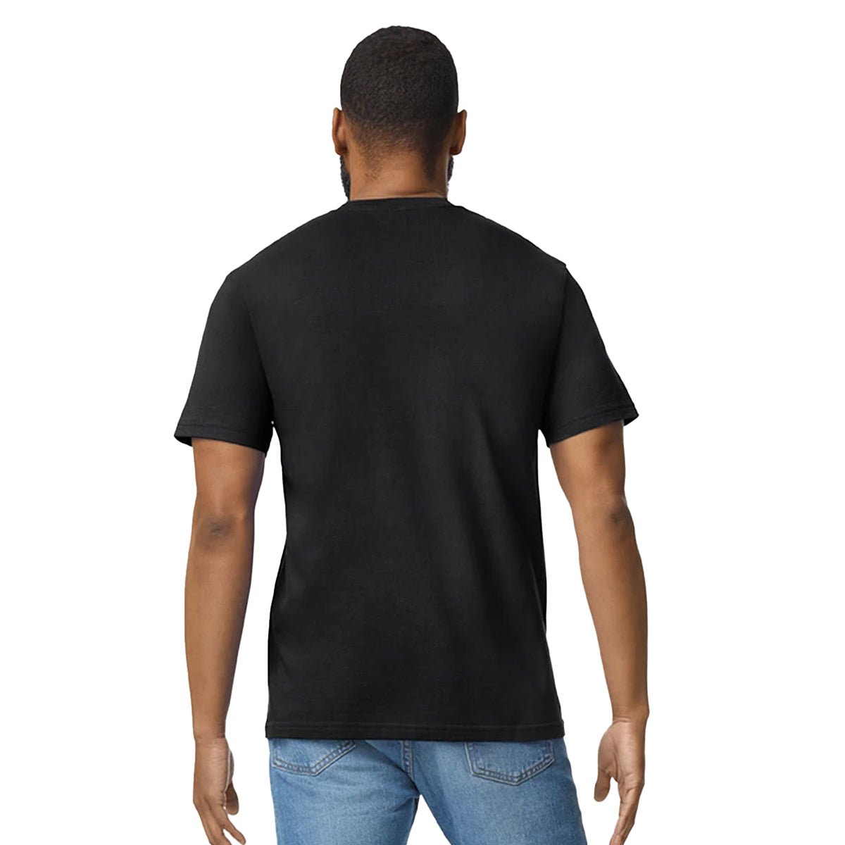 Pitch Black - Back - Gildan Mens Softstyle Midweight T-Shirt
