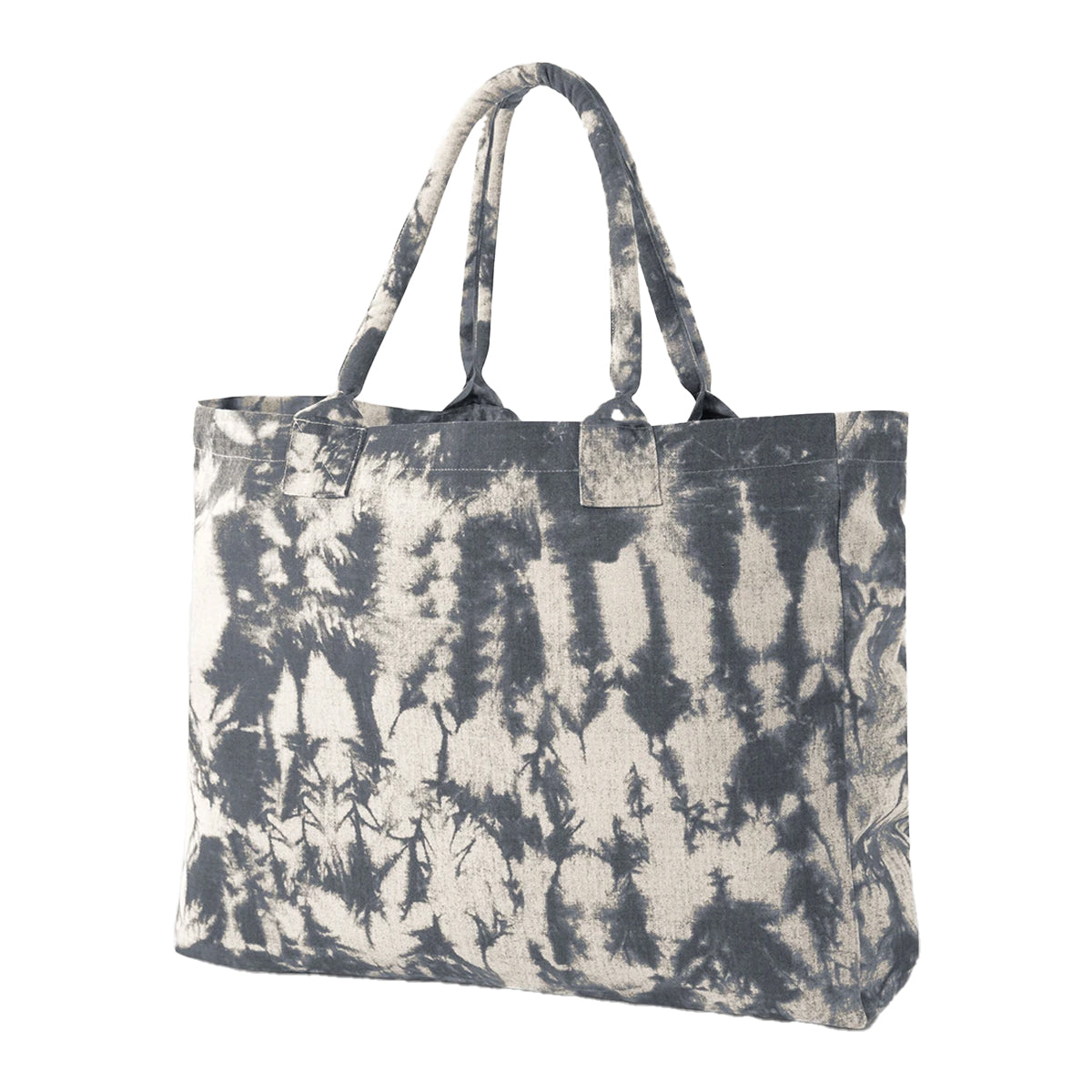 Natural Black - Back - Westford Mill Tie Dye Canvas 23L Tote Bag