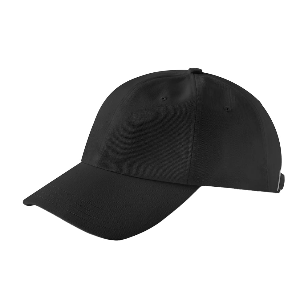 Black - Back - Beechfield Organic Cotton Baseball Cap