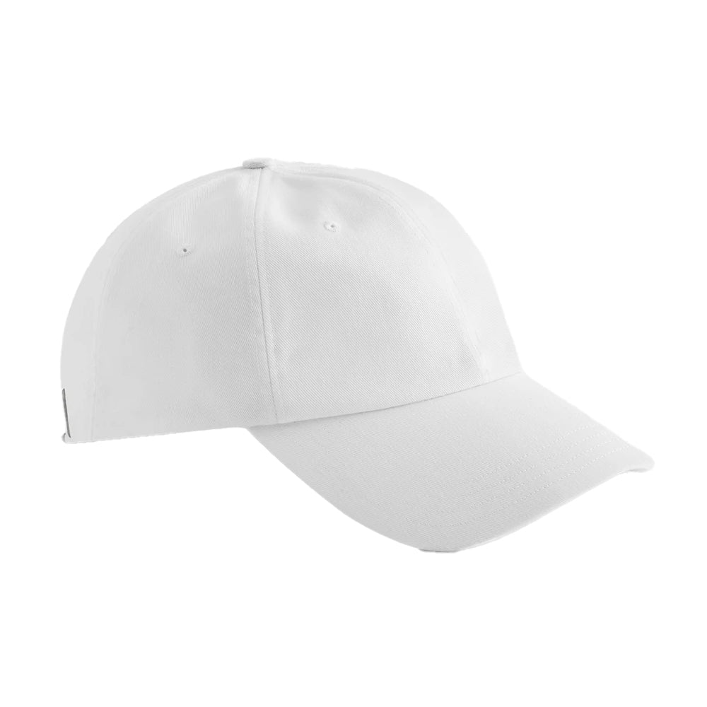 White - Front - Beechfield Organic Cotton Baseball Cap