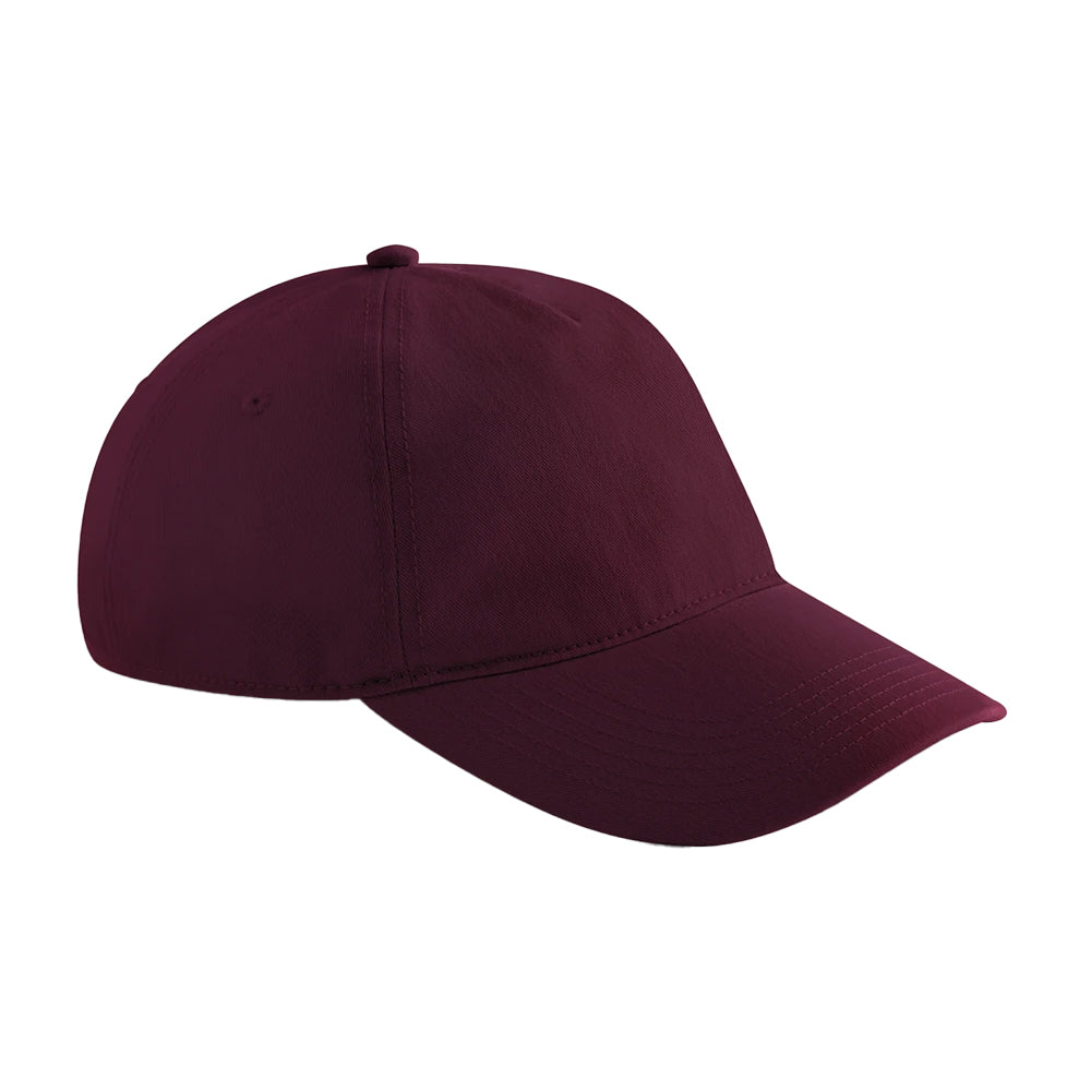 Burgundy - Front - Beechfield Leisure Plain Baseball Cap