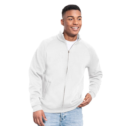 White - Lifestyle - Fruit of the Loom Unisex Adult Iconic Premium Sweat Jacket