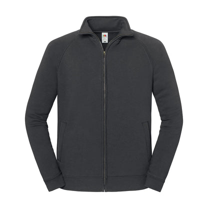 Light Graphite - Front - Fruit of the Loom Unisex Adult Iconic Premium Sweat Jacket