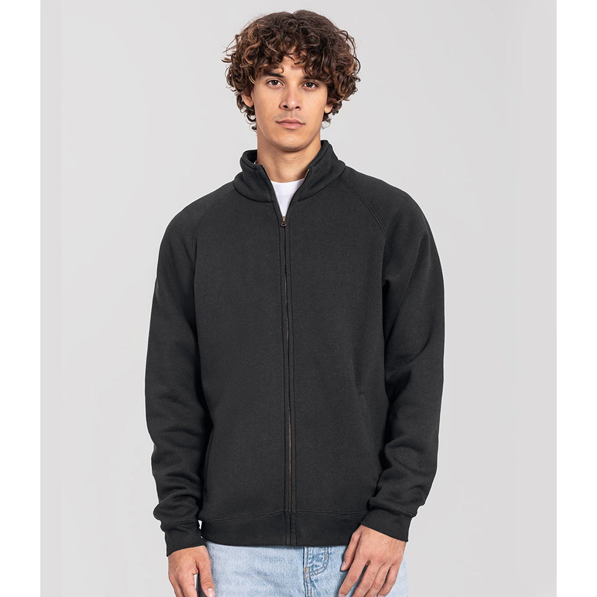 Light Graphite - Lifestyle - Fruit of the Loom Unisex Adult Iconic Premium Sweat Jacket