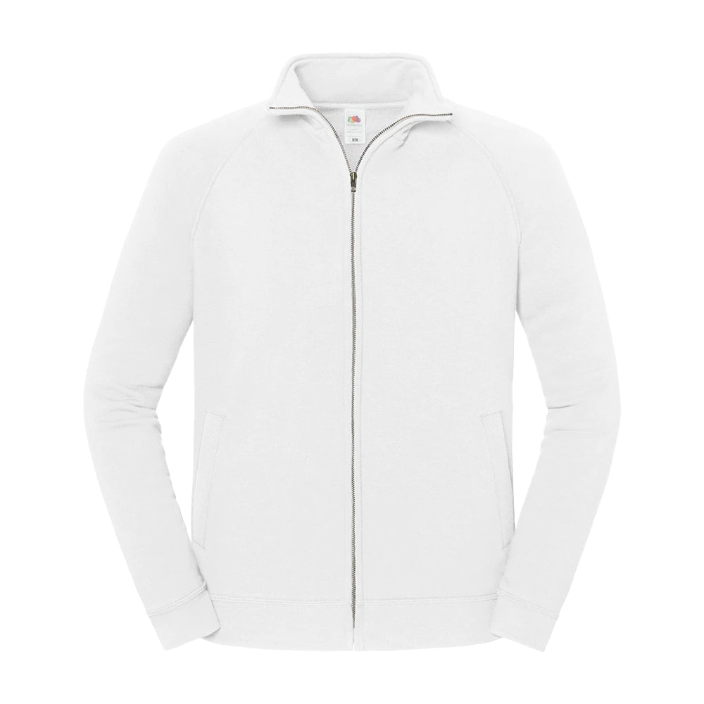 White - Front - Fruit of the Loom Unisex Adult Iconic Premium Sweat Jacket
