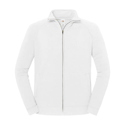 White - Front - Fruit of the Loom Unisex Adult Iconic Premium Sweat Jacket
