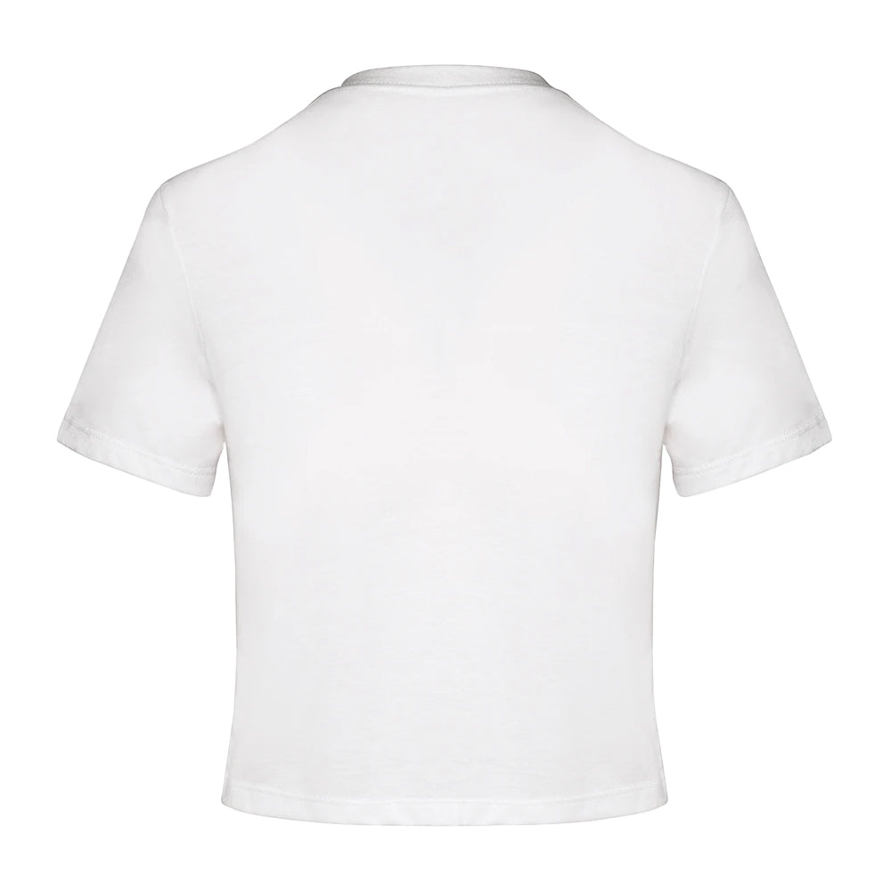 White - Back - Proact Womens-Ladies Triblend Crop Top