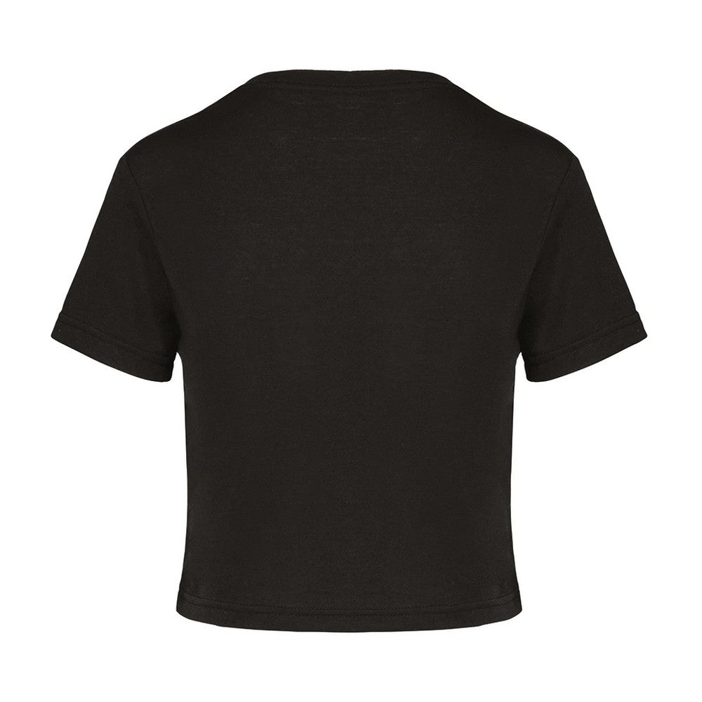 Black - Back - Proact Womens-Ladies Triblend Crop Top