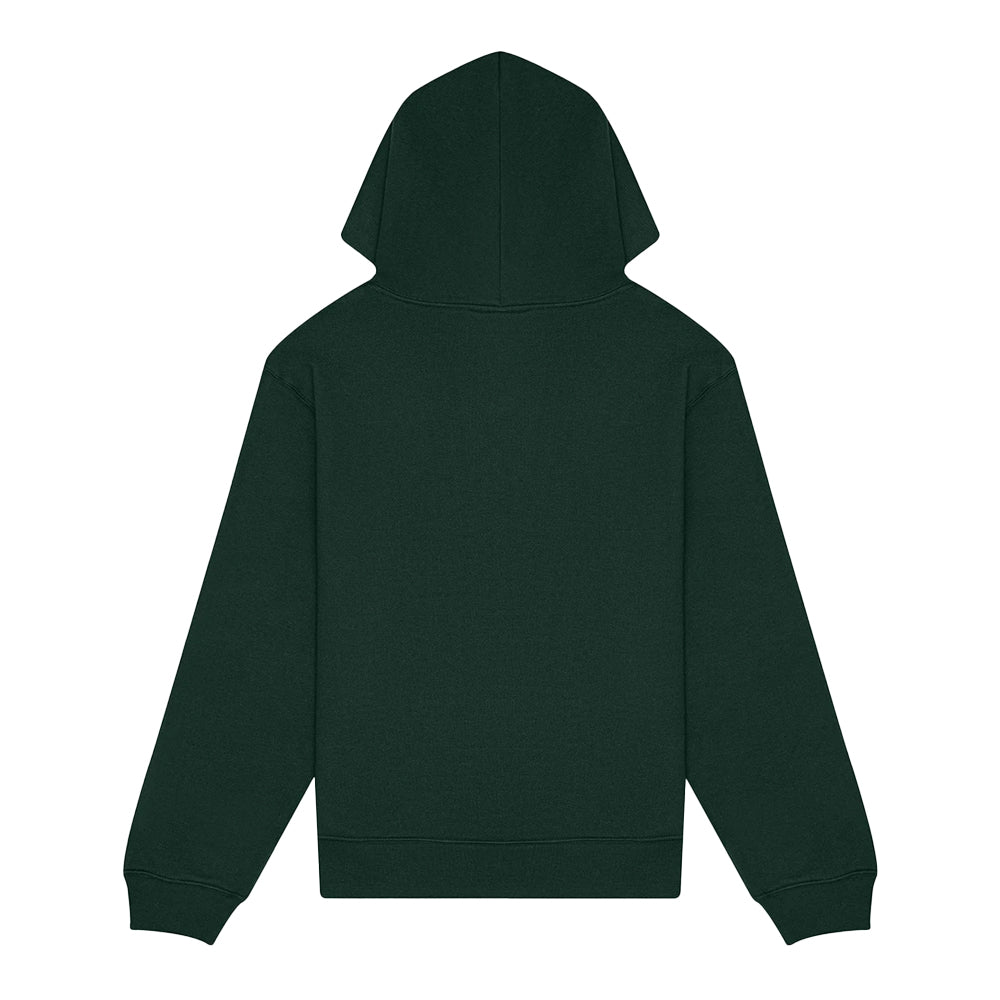 Forest Green - Back - Canvas Unisex Adult Heavyweight Hoodie