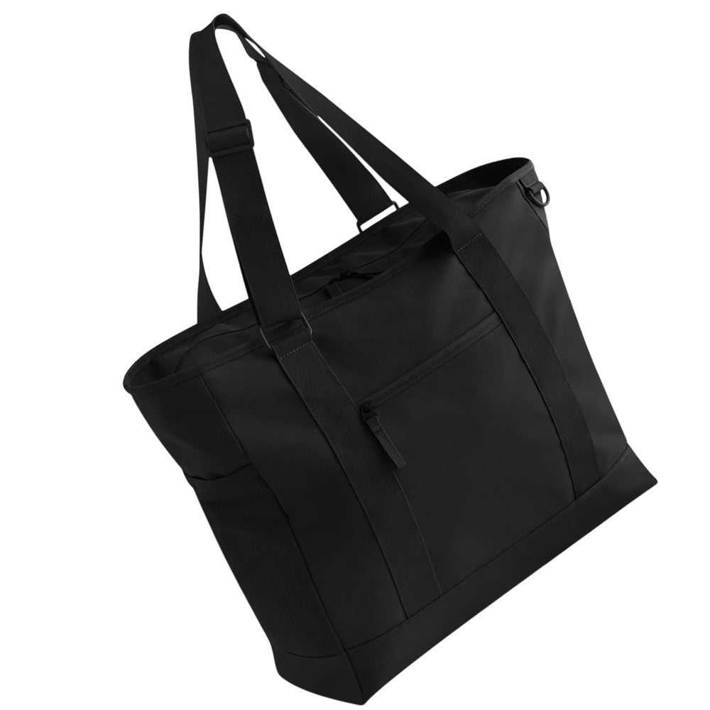 Black - Back - Bagbase Circuits Gym Tote Bag