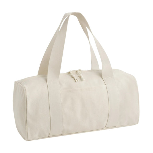 Natural - Front - Bagbase Edit Canvas Duffle Bag