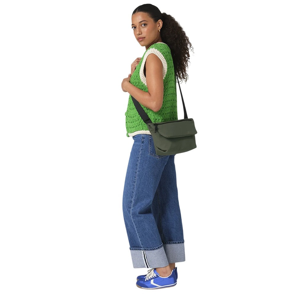 Pine Green - Back - Bagbase Minimal Lifestyle Mini Messenger Bag