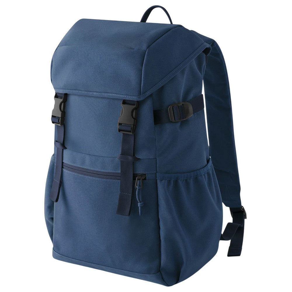 Steel Blue - Back - Bagbase Ramble Recycled Polyester 18L Backpack