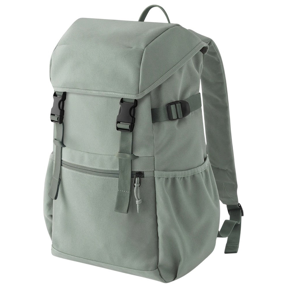 Dusty Green - Back - Bagbase Ramble Recycled Polyester 18L Backpack