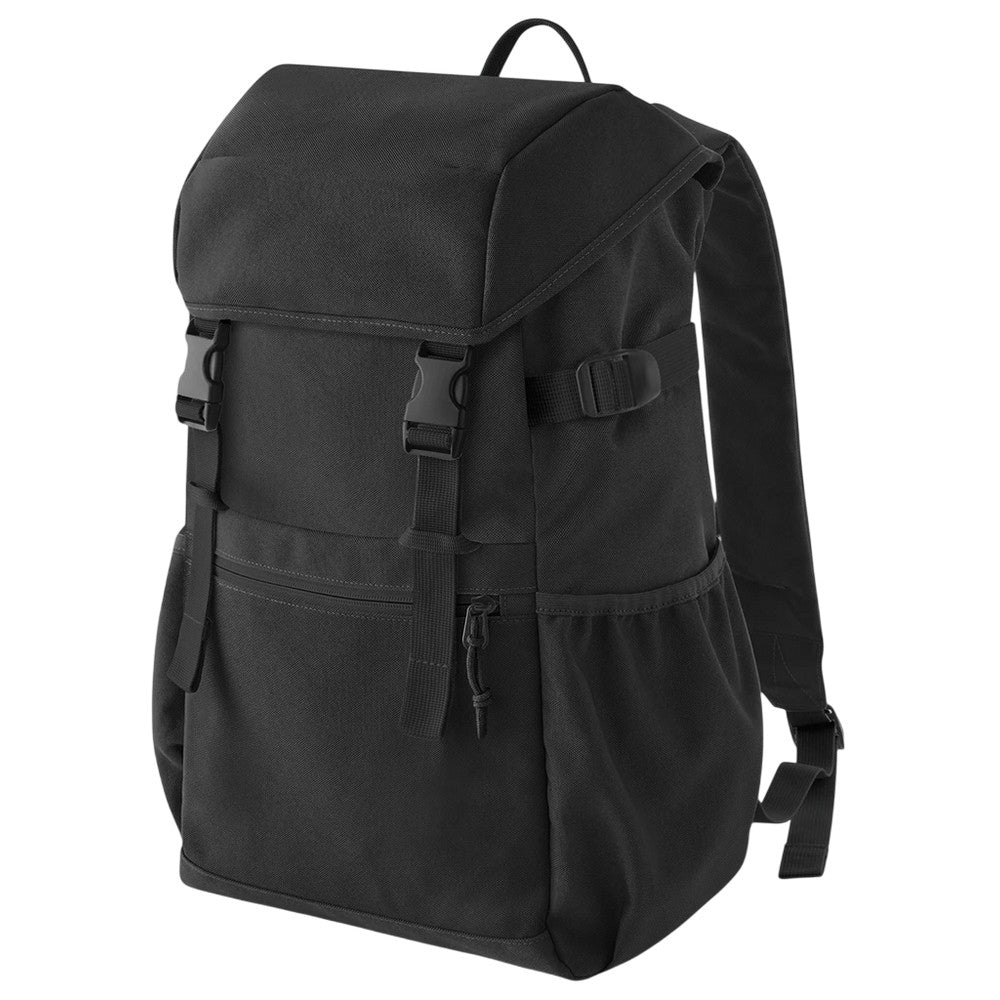 Black - Back - Bagbase Ramble Recycled Polyester 18L Backpack