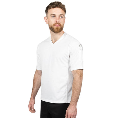 White - Front - Dennys Unisex Adult Stay Cool Chef T-Shirt