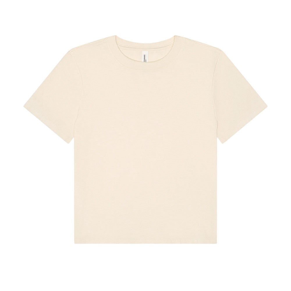 Natural - Front - Bella + Canvas Womens-Ladies Heavy Boxy T-Shirt