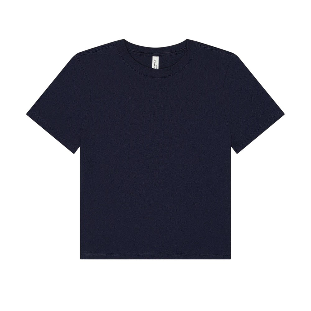 Navy - Front - Bella + Canvas Womens-Ladies Heavy Boxy T-Shirt