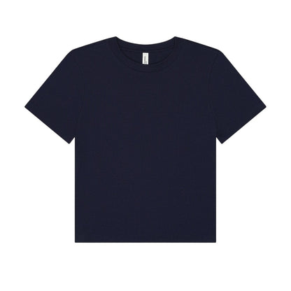 Navy - Front - Bella + Canvas Womens-Ladies Heavy Boxy T-Shirt