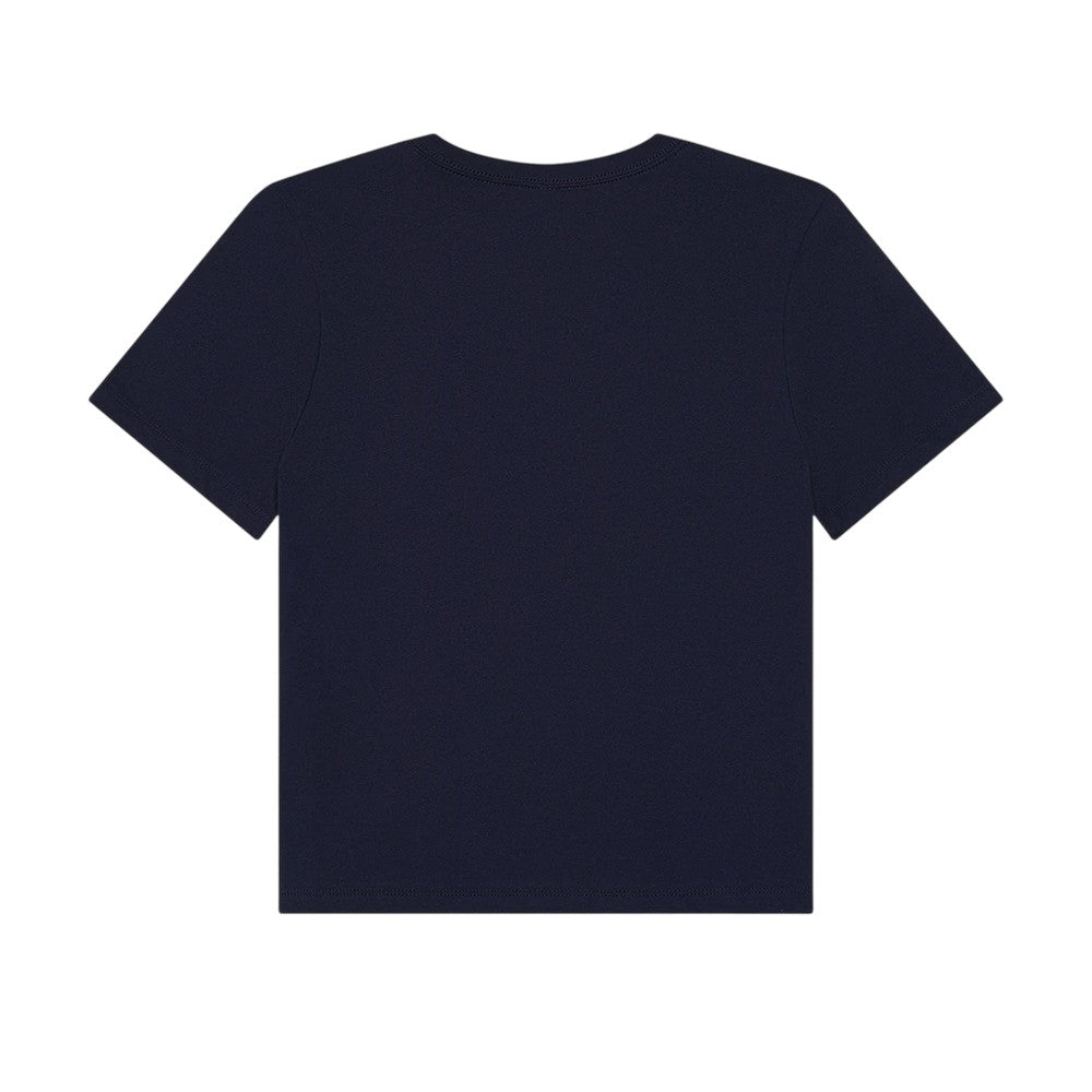 Navy - Back - Bella + Canvas Womens-Ladies Heavy Boxy T-Shirt