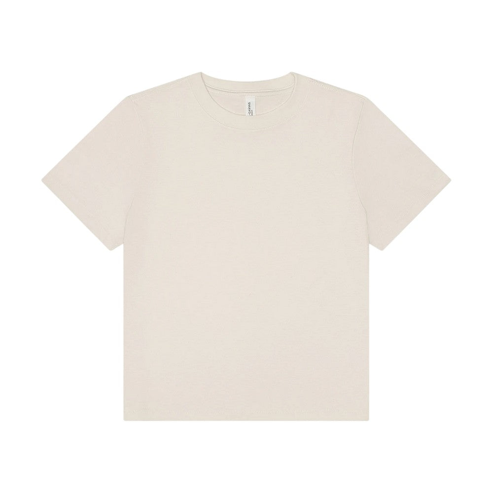 Vintage White - Front - Bella + Canvas Womens-Ladies Heavy Boxy T-Shirt
